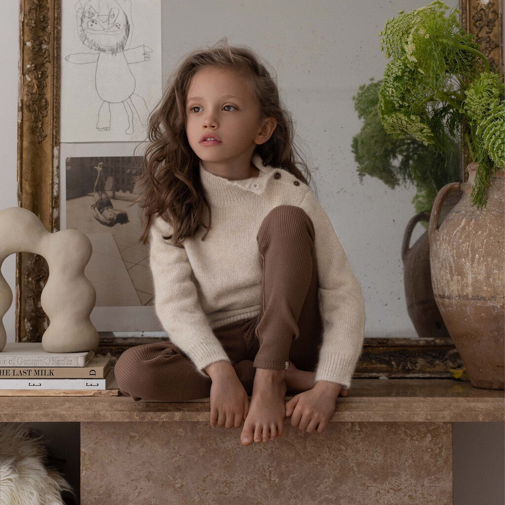 minimalisma Arona 6-14Y Leggings / pants for kids Walnut