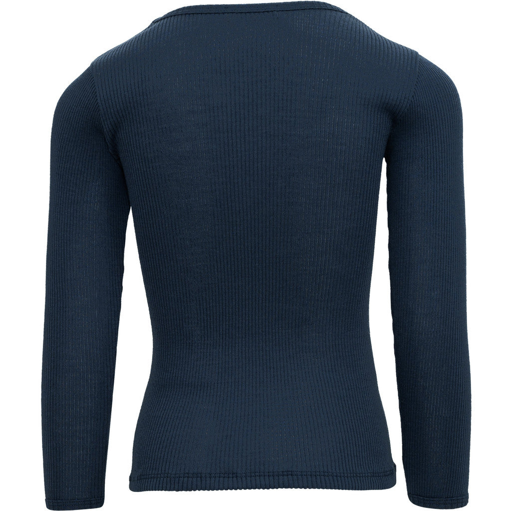 minimalisma Atlantic - Children's wool long sleeve top Blouse for kids Night