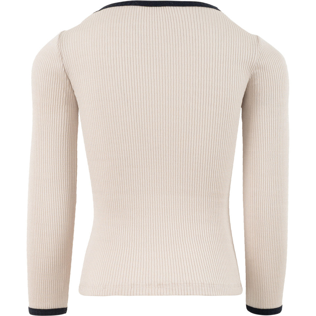 minimalisma Bergen 2-6Y Blouse for kids Ecru with Dark Blue