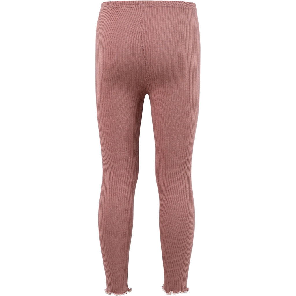 minimalisma Bieber-Frill 0-6Y Leggings / pants for babies and kids Antique Rose with Sweet Rose