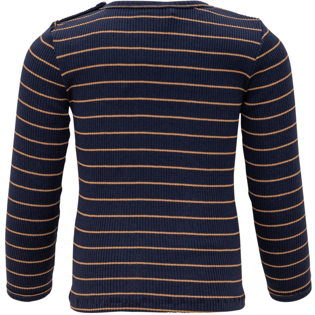minimalisma Bogense Blouse for babies Bronze Stripes