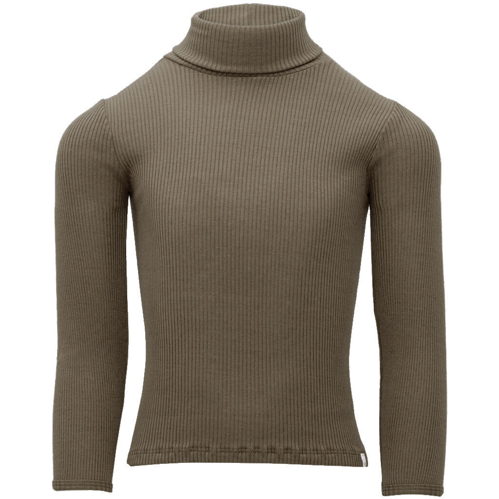 Women's grey turtleneck sweater, Melange modal cashmere turtleneck sweater