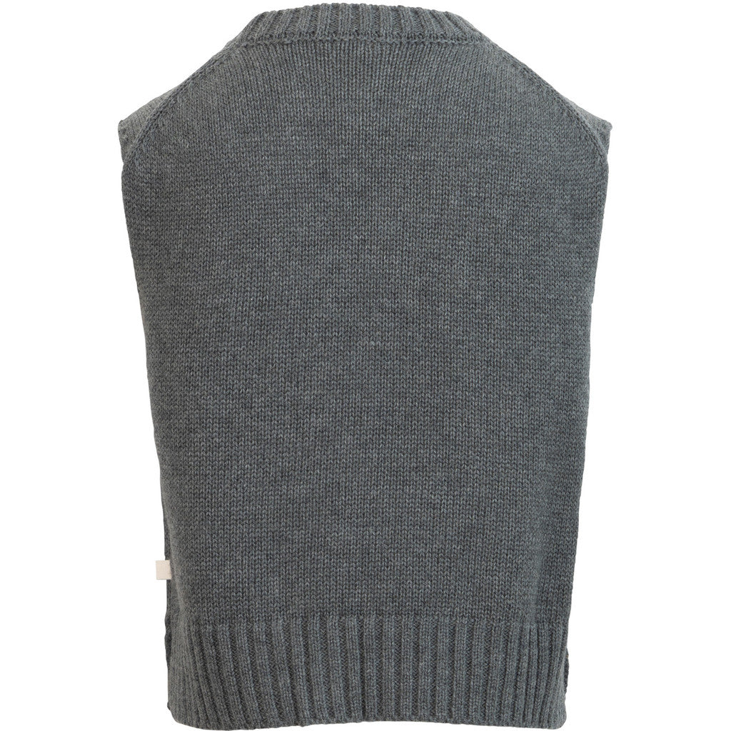 minimalisma Dora - Children's organic cotton pullunder Blouse for kids Dark Grey Melange