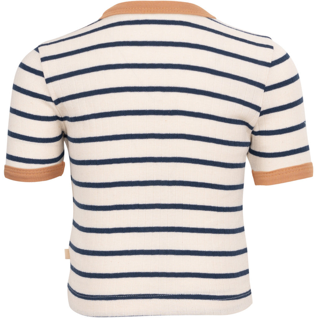 minimalisma Nori 2-5Y Blouse for kids Sailor with Peach Contrast