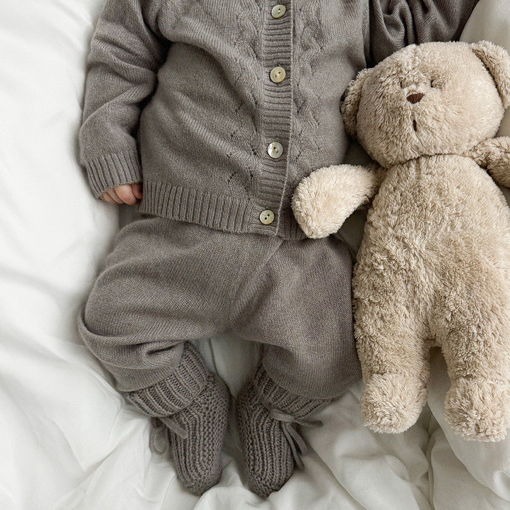 minimalisma Obaby - Baby cashmere booties Bib / Hairband / Acc Barnwood