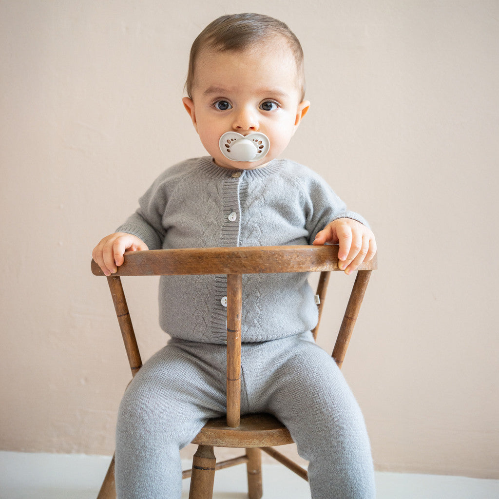 minimalisma Orla - Baby cashmere two-piece set Blouse for babies Barnwood