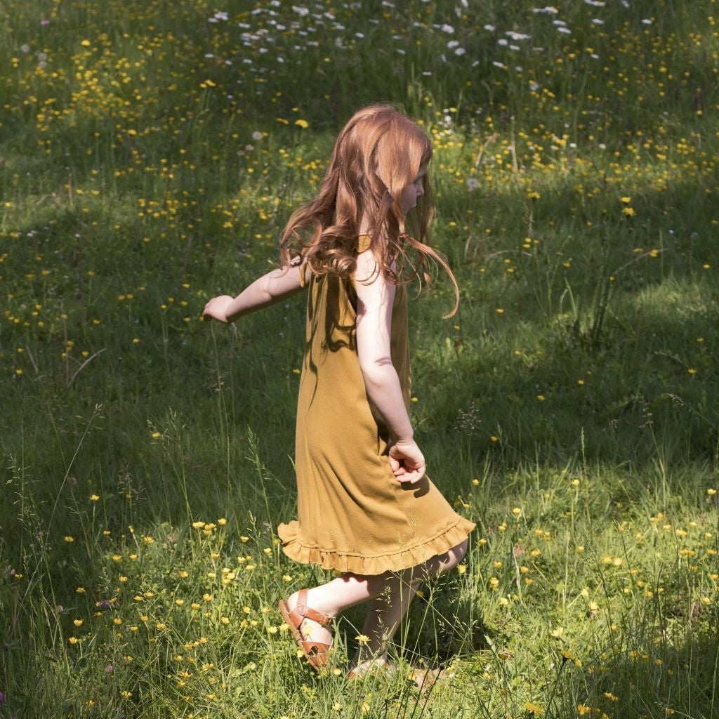 minimalisma Sommer Dress Golden Leaf