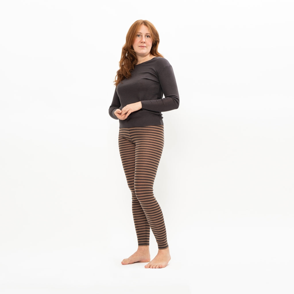 minimalisma Vauw Leggings / pants for women Almost Nut Stripes