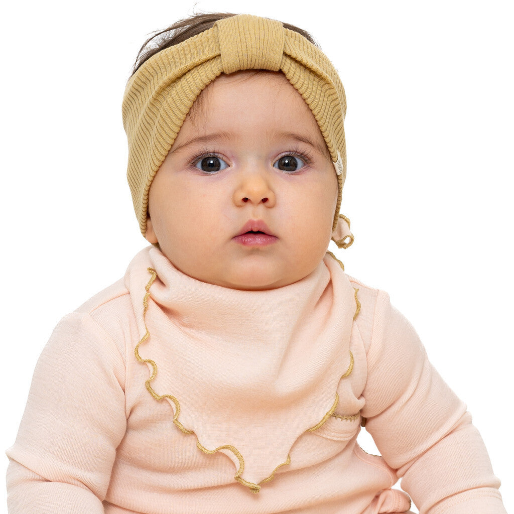 minimalisma Abib Bib / Hairband / Acc Pale Blush with Hay contrast