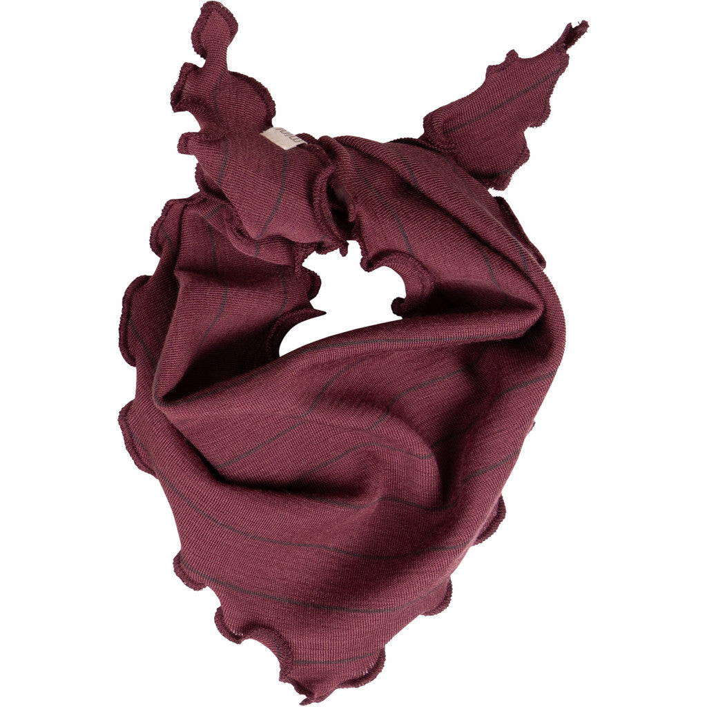 minimalisma Abib - Baby wool scarf Bib / Hairband / Acc Bordeaux Stripes