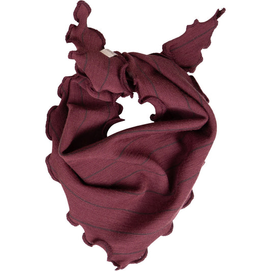 minimalisma Abib - Baby wool scarf Bib / Hairband / Acc Bordeaux Stripes