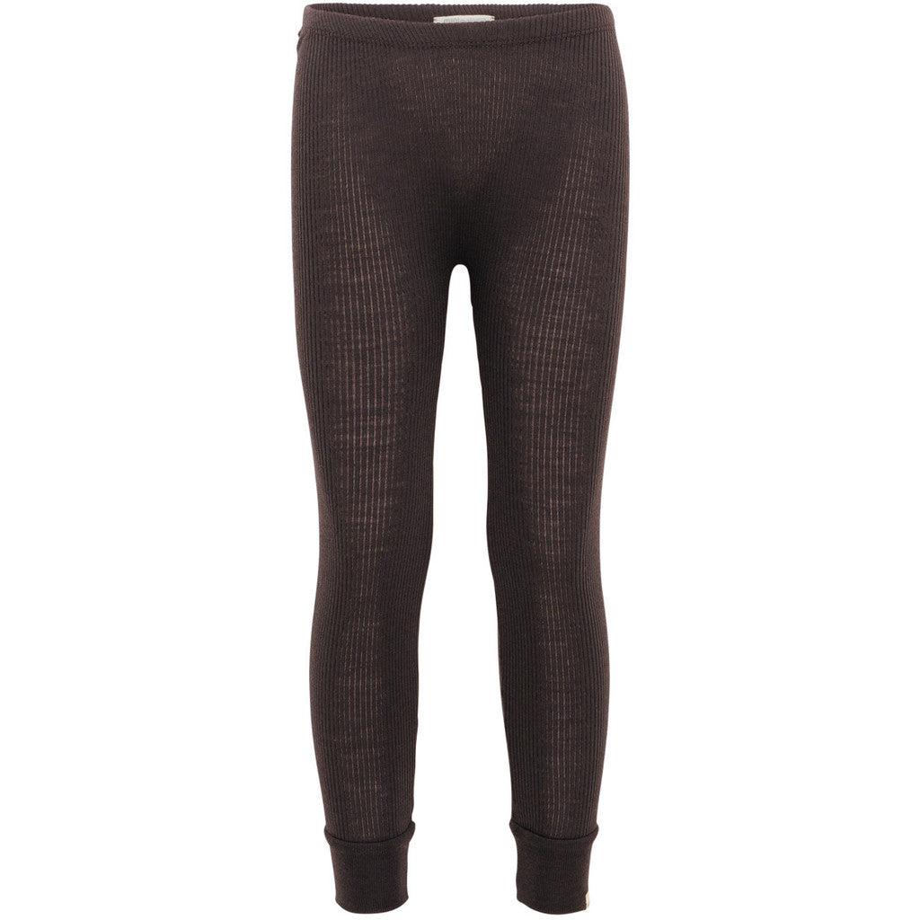 minimalisma Active - Children's wool leggings Leggings / pants for babies and kids Dark Chocolate