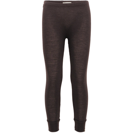 minimalisma Active - Children's wool leggings Leggings / pants for kids Dark Chocolate