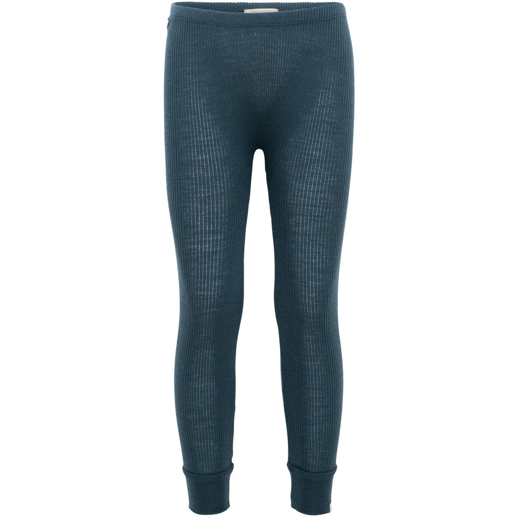 minimalisma Active - Children's wool leggings Leggings / pants for kids Surf Blue