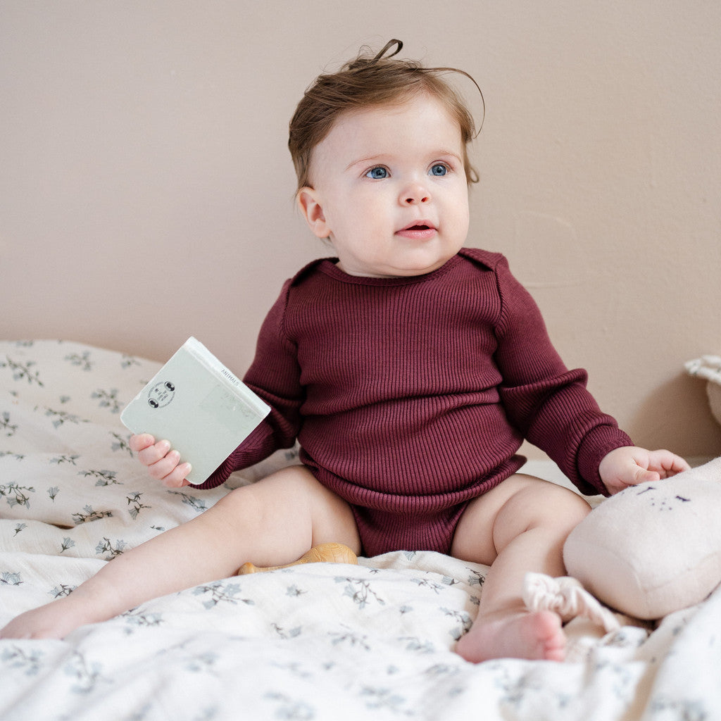 minimalisma Alaska - long-sleeve merino wool body Body Bordeaux
