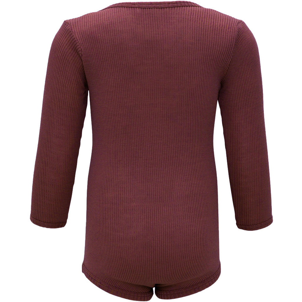 minimalisma Alaska - long-sleeve merino wool body Body Bordeaux