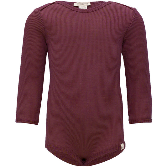 minimalisma Alaska - long-sleeve merino wool body Body Bordeaux