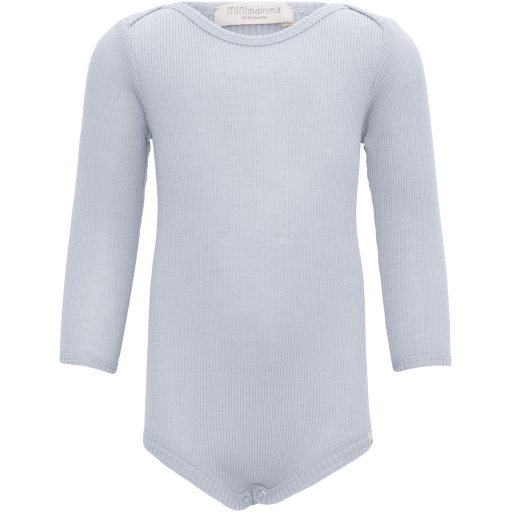 minimalisma Alaska - long-sleeve merino wool body Body Frost Blue