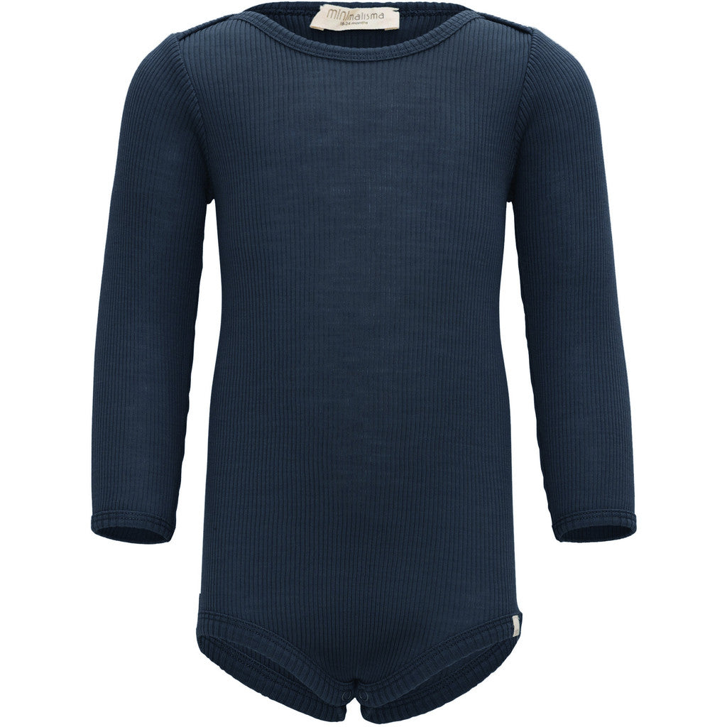 minimalisma Alaska - long-sleeve merino wool body Body Night