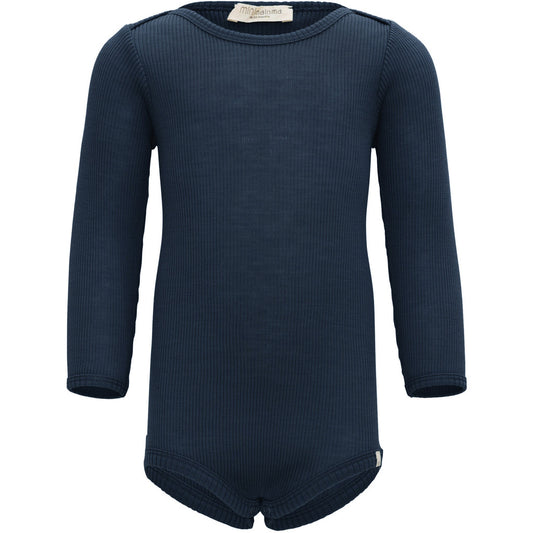 minimalisma Alaska - long-sleeve merino wool body Body Night