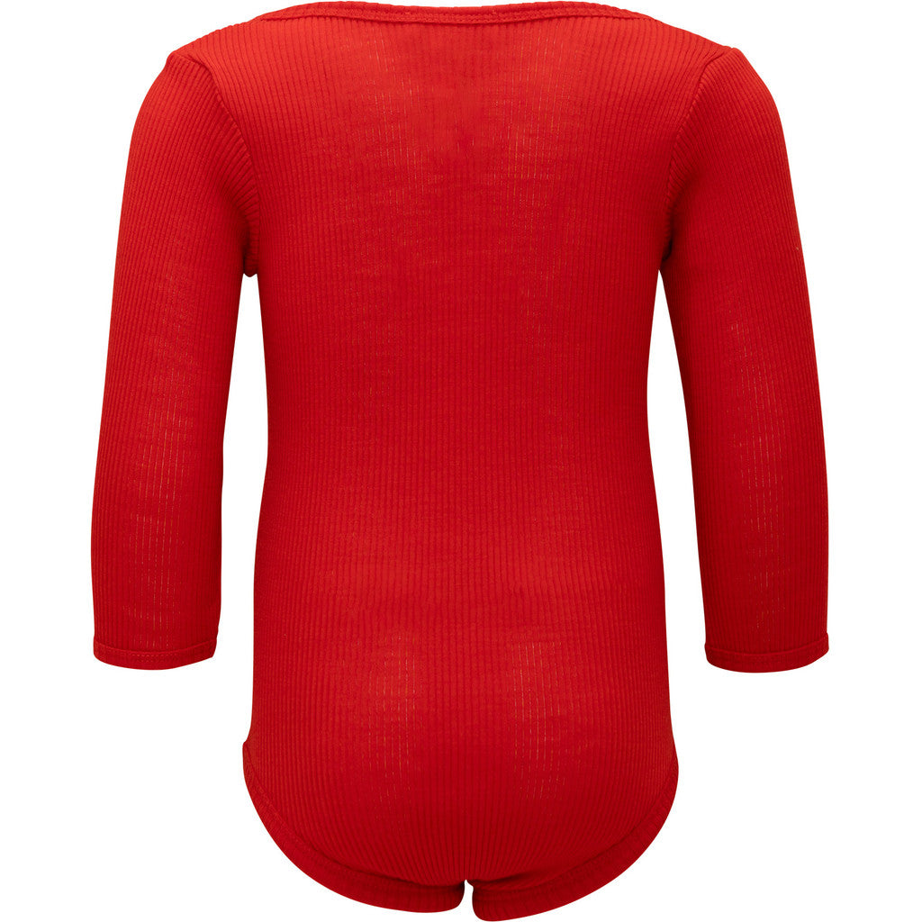 minimalisma Alaska - long-sleeve merino wool body Body Red