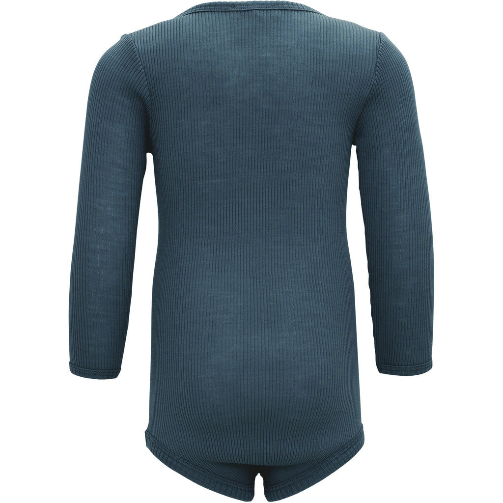 minimalisma Alaska - long-sleeve merino wool body Body Surf Blue