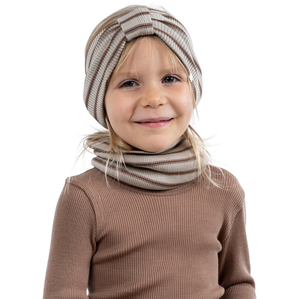 minimalisma Alba Bib / Hairband / Acc Winter Fog Stripes