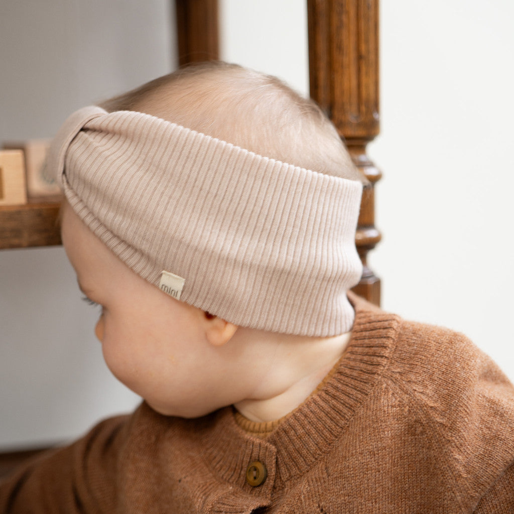 minimalisma Alba - Children's wool headband Bib / Hairband / Acc Beige