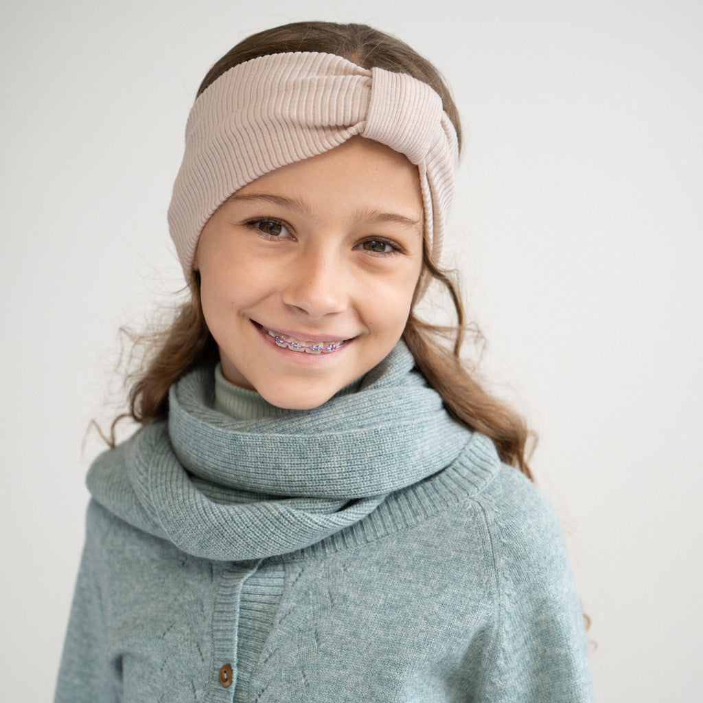 minimalisma Alba - Children's wool headband Bib / Hairband / Acc Beige