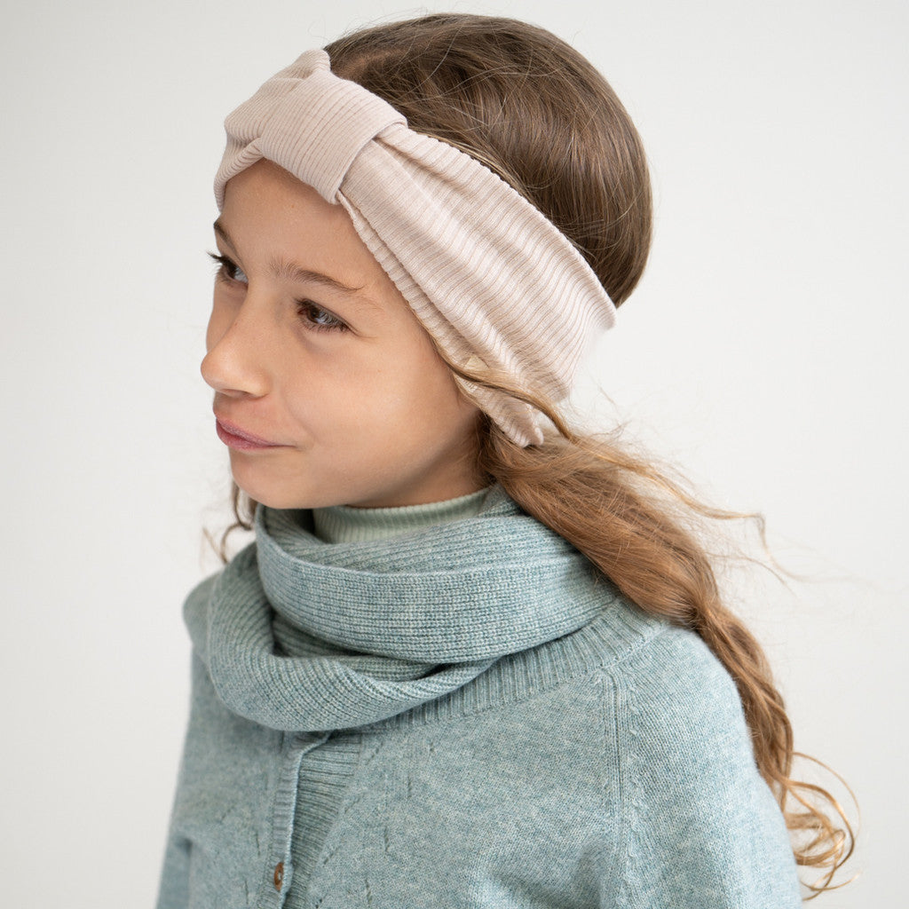minimalisma Alba - Children's wool headband Bib / Hairband / Acc Beige
