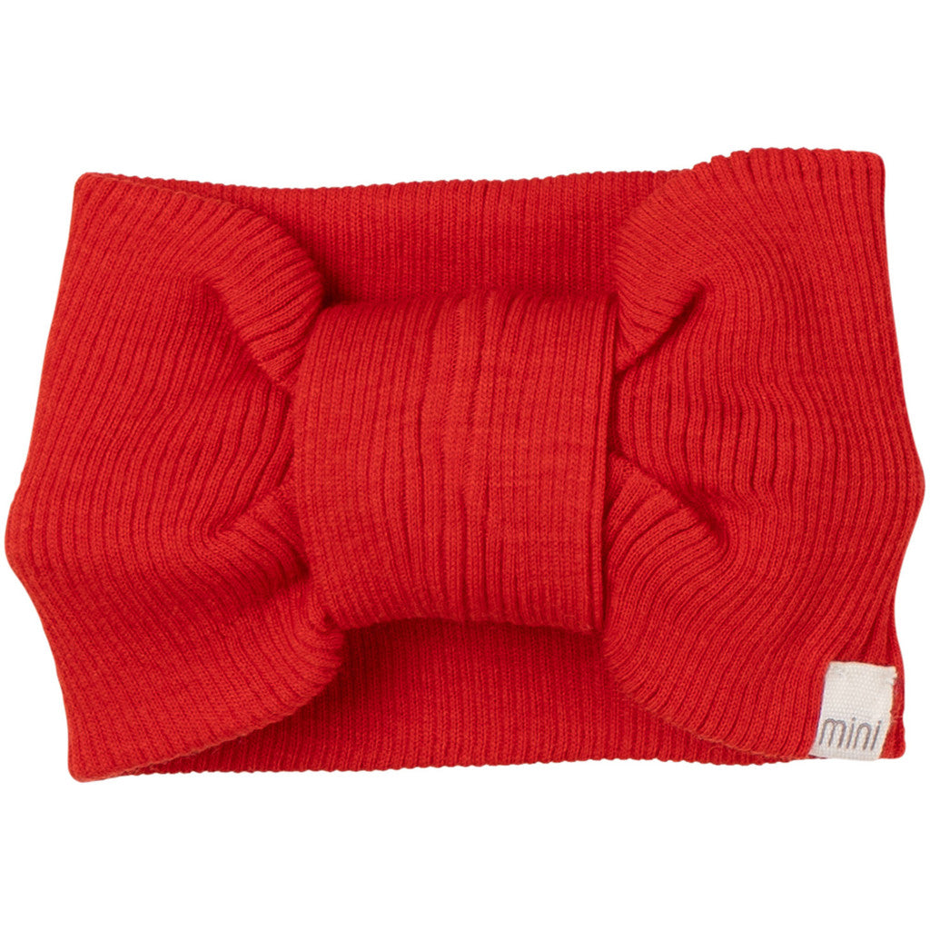 minimalisma Alba - Children's wool headband Bib / Hairband / Acc Red
