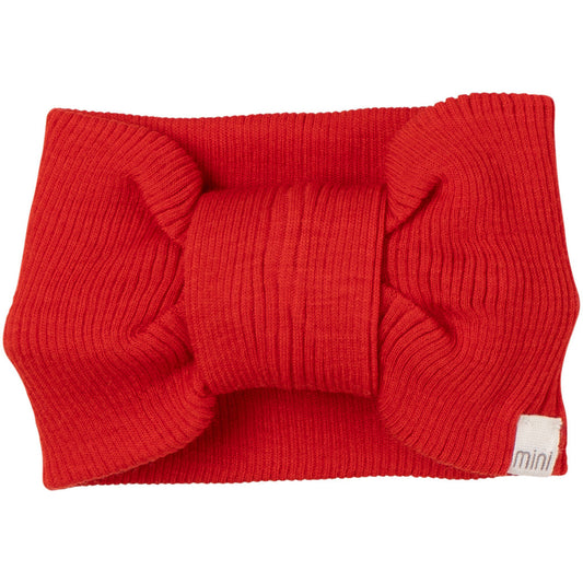 minimalisma Alba - Children's wool headband Bib / Hairband / Acc Red