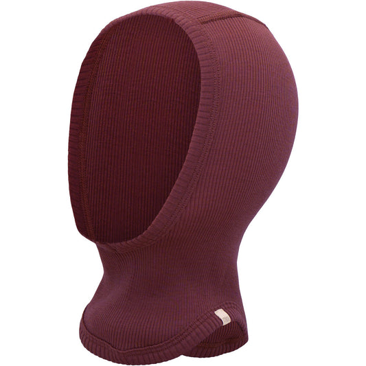 minimalisma Alephant - Children's wool balaclava Hat / Bonnet Bordeaux