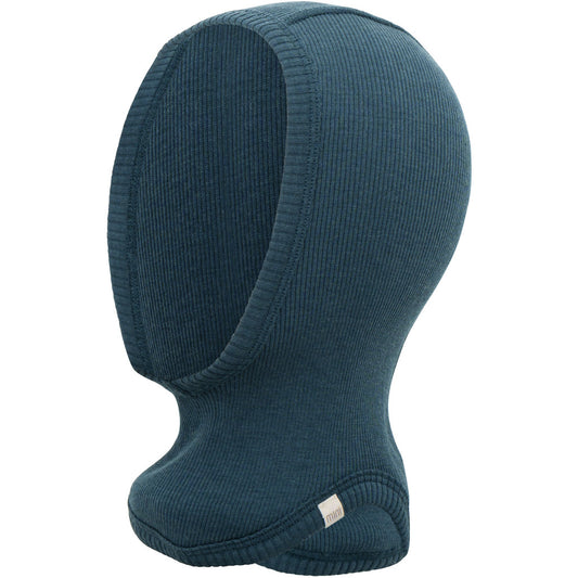 minimalisma Alephant - Children's wool balaclava Hat / Bonnet Surf Blue