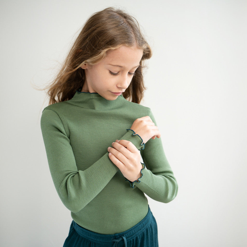 minimalisma Alfina 6-14Y Blouse for kids Greenery