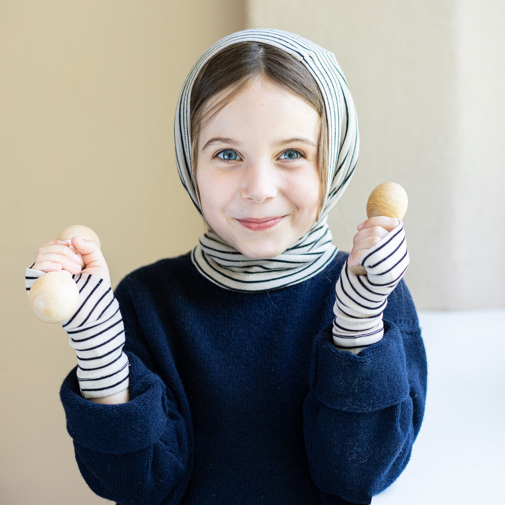 Alin - Fingerlose Wollhandschuhe für Kinder