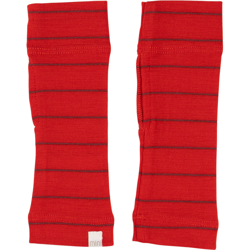 minimalisma Alin - Children's wool fingerless gloves Bib / Hairband / Acc Red