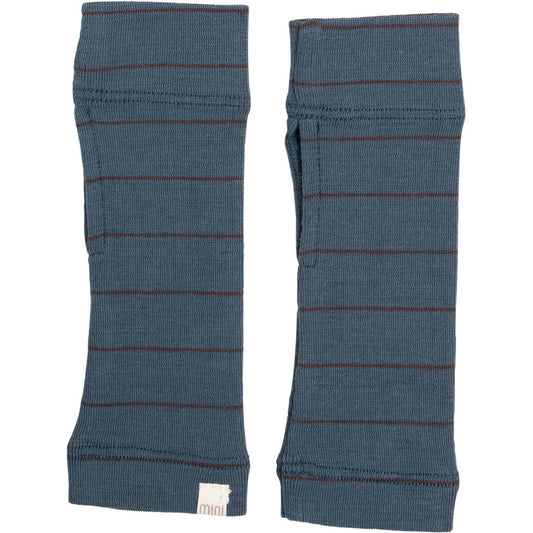 minimalisma Alin - Children's wool fingerless gloves Bib / Hairband / Acc Surf Stripes
