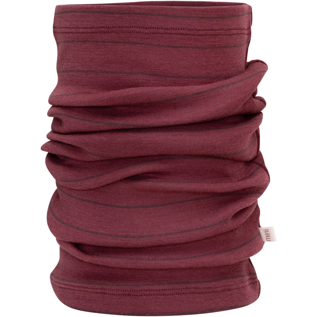 minimalisma Alva - Children's wool snood Bib / Hairband / Acc Bordeaux Stripes