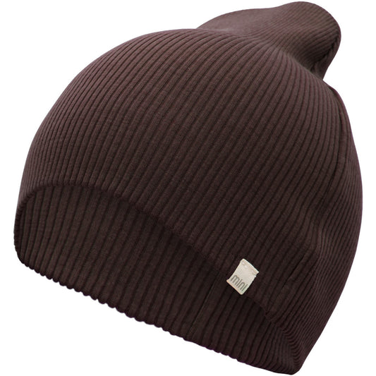 minimalisma Andersen - Children's wool beanie Hat / Bonnet Dark Chocolate