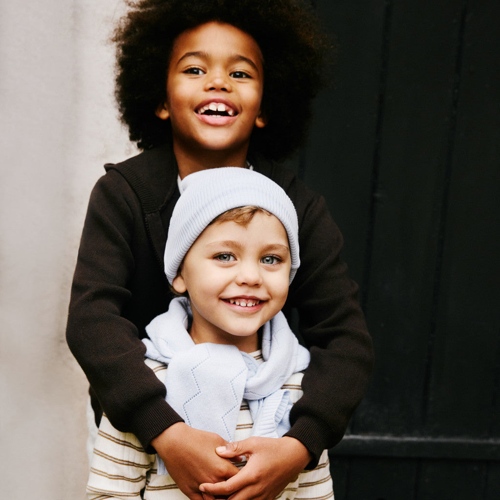 minimalisma Andersen - Children's wool beanie Hat / Bonnet Frost Blue