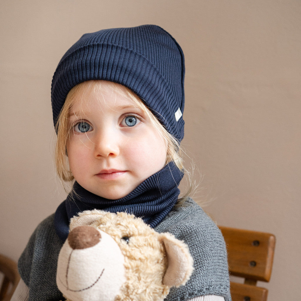 minimalisma Andersen - Children's wool beanie Hat / Bonnet Night