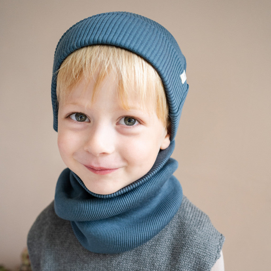 minimalisma Andersen - Children's wool beanie Hat / Bonnet Surf Blue