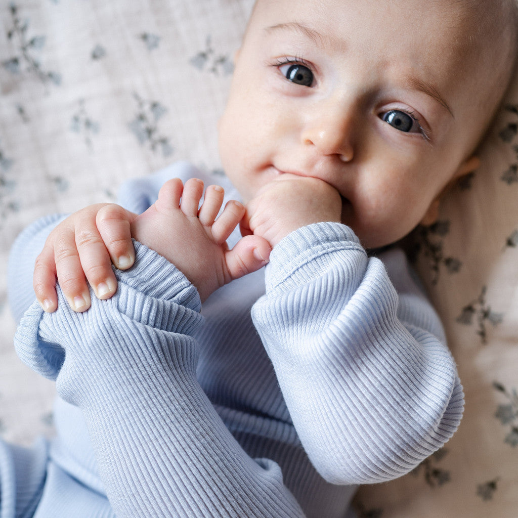 minimalisma Answer - Baby wool leggings Leggings / pants for babies Frost Blue