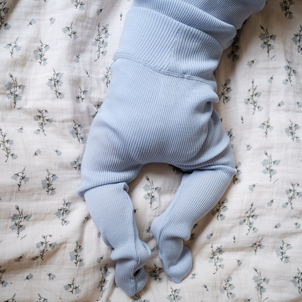 minimalisma Answer - Baby wool leggings Leggings / pants for babies Frost Blue
