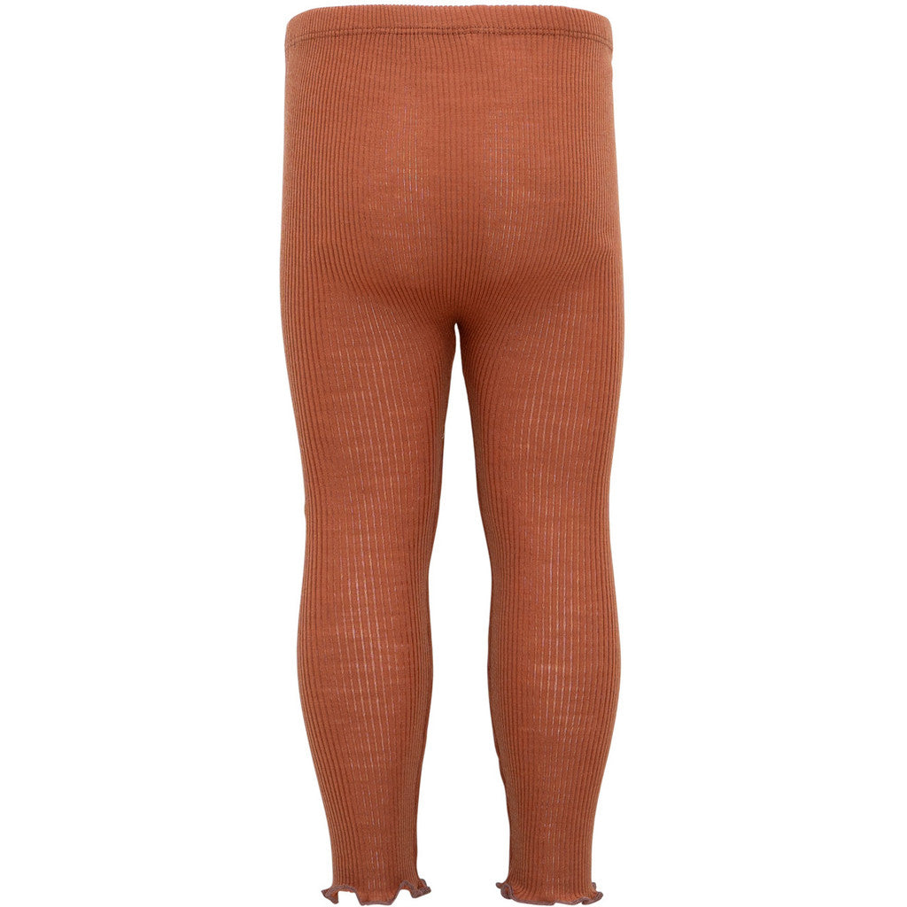 minimalisma Arona-frill 0-6Y Leggings / pants for babies and kids Rust
