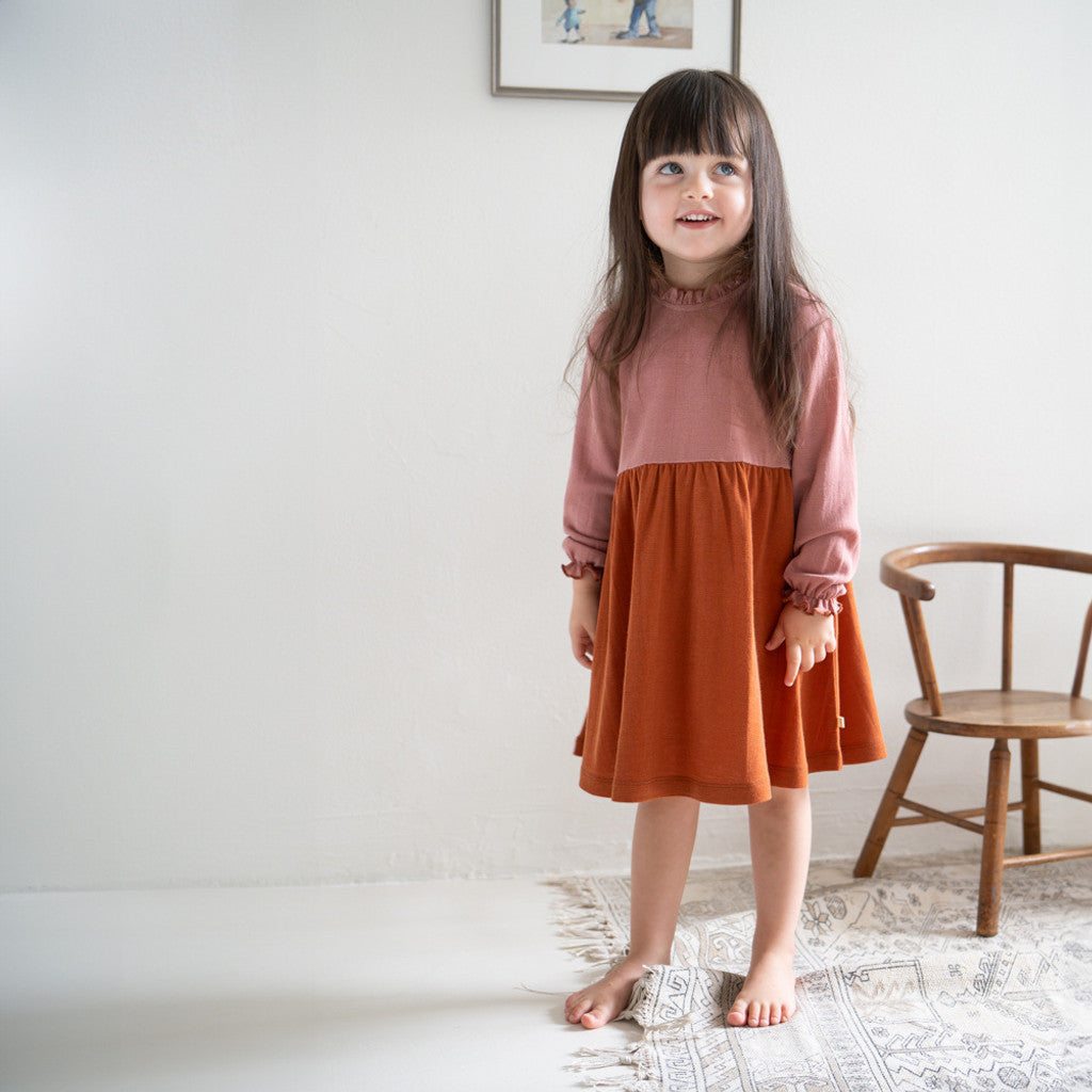 minimalisma Art 6-12Y Dress Rust