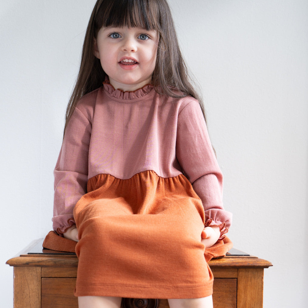 minimalisma Art 6-12Y Dress Rust
