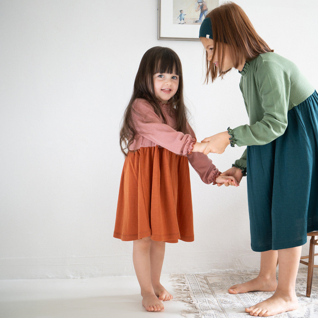 minimalisma Art 6-12Y Dress Rust