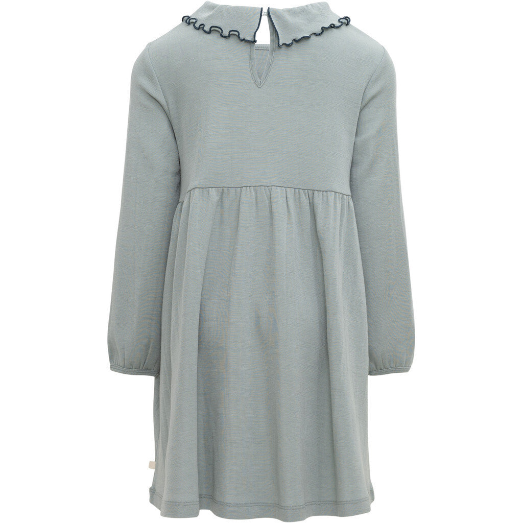 minimalisma Artistic 2-6Y Dress Arctic Mist with Midnight contrast